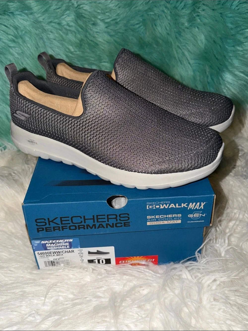 Skechers GOwalk Max Men’s Shoes in Charcoal Gray size 10 - like New